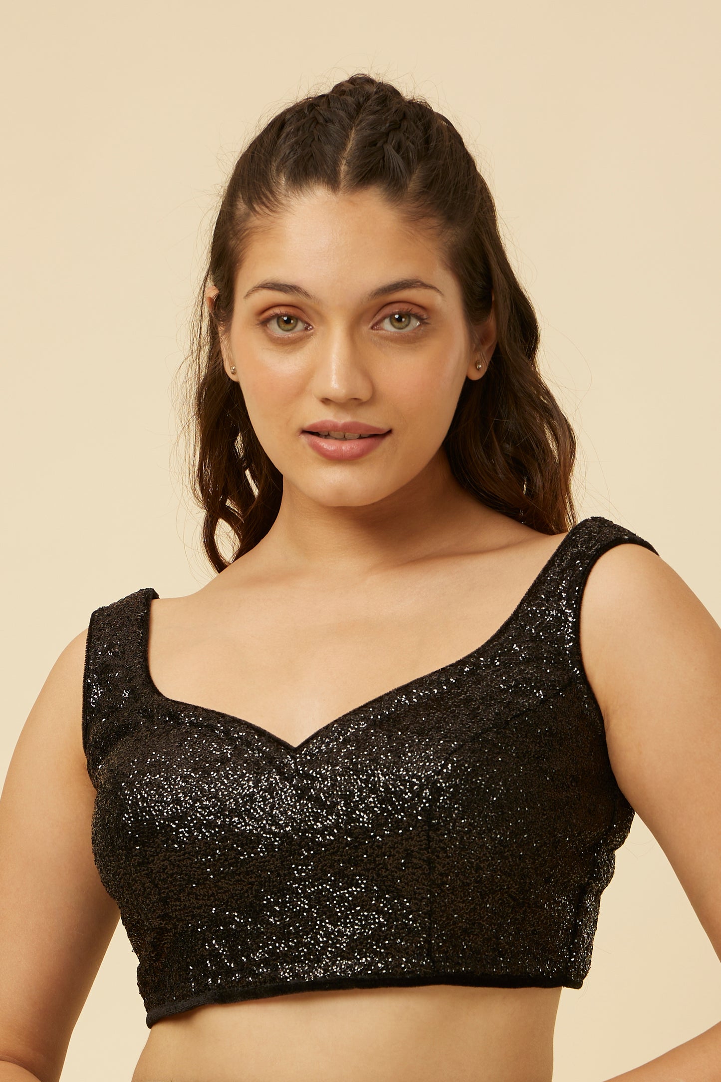 Midnight Onyx Sequins Blouse